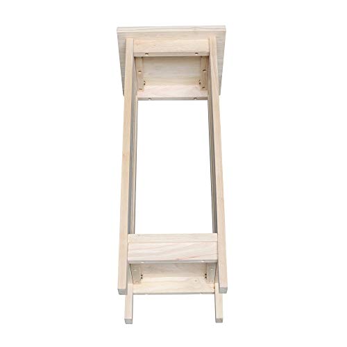 International Concepts Mission Plant Stand, 30-Inch High, Solid Parawood, Unfinished - size: 30 Inch