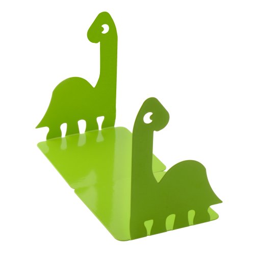 Artkingdome Dinosaur Bookends, Room Ends Books, Holder Racks Stand, Desk School Liberary Book End, Toddler Bookends Decorative 1Pair Green - color: Green