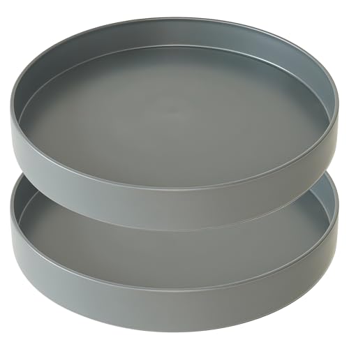 Plant Saucer 6 inch Drip Tray for Ceramic Plastic Pots, 2 Pack Plant Saucers for Indoors, Plastic Planter Flower Pot Saucers for Potted Plants, Planter Water Trays for pots Base (6", Gray) - color: Gray, size: 6" - 2Pcs