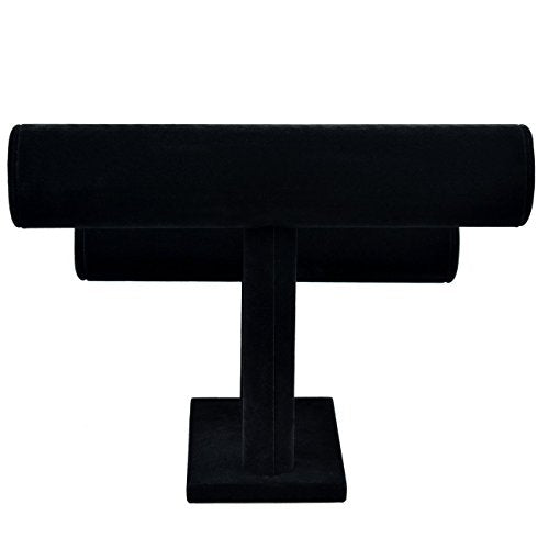 Stratalife Bracelet Holder Bracelet Organizer Bracelet Display Stand T-Bar Jewelry Display Necklace Holder Stand Watch Holder Jewelry Organizer for Bangle Necklace Black (2 Tair)