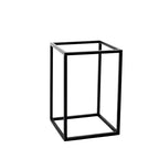 Efavormart 2 Pack Rectangular Matte Black Metal Wedding Flower Stand, Geometric Column Frame Centerpiece 12" - color: Matte Black, size: 2 Pack 12''