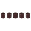 Mega Candles 5 pcs Brown 1/2 Inch Diameter Ceramic Chime Ritual Spell Candle Holders, Great for Casting Chimes, Meditation, Rituals, Spells, Vigil, Witchcraft, Wiccan Supplies - color: Brown, size: 5 Pieces