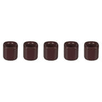 Mega Candles 5 pcs Brown 1/2 Inch Diameter Ceramic Chime Ritual Spell Candle Holders, Great for Casting Chimes, Meditation, Rituals, Spells, Vigil, Witchcraft, Wiccan Supplies - color: Brown, size: 5 Pieces