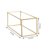 Efavormart 2 Pack 24" Matte Gold Wedding Flower Stand Metal Vase Column Stand Geometric Centerpiece Vase - color: Gold, size: 2 Pack 24''