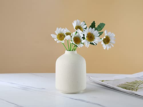 Ceramic Vase - Small Vase, Modern Minimalist Ceramic Vase, Dried Flower Vase, Home Decoration, Flower Arrangement Decorative Shooting Props, Best Decoration(Beige)