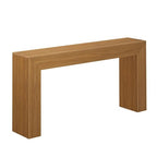 Plank+Beam Grand Console Table, 66 Inch Modern Solid Wood Sofa Table, Narrow Entryway Table for Hallway, Behind The Couch, Living Room, Foyer, Pecan Wirebrush - color: Pecan Wirebrush, size: 66 Inch