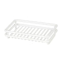 Creative Home Metal Wire Soap Dish Tray Rust-Resistant Iron Bathroom Holder with White Powder Coating Bar Soap Rack for Shower Sink Kitchen Vanity, 3.1 x 4.4 x 1 H Inch - color: White
