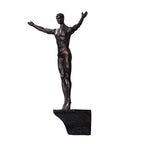 Climbing Man Wall Sculpture – Resin Decor Figure, Modern Art Accent, Black Home Ornament | Unique 3D Hanging Statue Piece, Artistic Abstract Wall Decoration Setup Living Room Bedroom Workplace Design - size: diving, style: Black