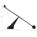 Black Metal Modern Candle Holder Candlestick Holders Decorative Candle Stand, Tapered Candle Holders Home Decoration 19 inch