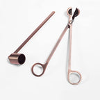 Airy Abode Candle Wick Trimmer and Candle Snuffer Accessory Set – Pick Your Color - color: Brushed Copper