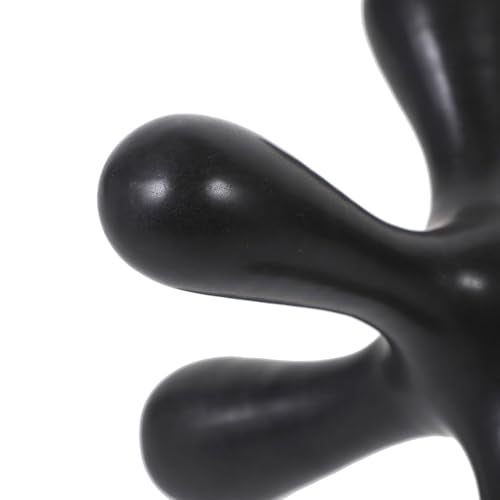 Uonlytech Abstract Sculpture Art Decor, Wear-Resistant Minimalist Black Geometric Home Decor Accent for Living Room and Office Decorative Craft