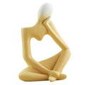 PRETYZOOM Minimalist Abstract Thinker Vase Ceramic Flower Pot for Home Decor Tabletop Decoration Modern Living Room and Office