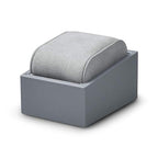 Oirlv Premium Leather Single Watch Display Stand Bracelet Wrist Watch Showcase Jewelry Display Holder (Light Grey) - color: Light Grey