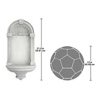 Design Toscano Classical European Style Wall Niche Display Shelf, Medium, 21 Inches Tall, Cast Stone Resin, Antique Stone - size: Medium, 21 Inch