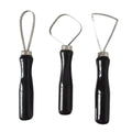 3pcs Sculpture Scraper Knife Carved Sludge Shaper Ceramic Pottery Clay Trimming Big Loop Tools Set