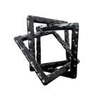 Small Decorative Handmade Small Aluminum Modern Art Sculpture for Coffee Tables & Consoles – Abstract Geometric Design, Black Matt Finish | Collectible Figurines