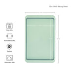 KitchenAid 10x15in Nonstick Aluminized Steel Baking Sheet, Pistachio - color: Pistachio, size: 10 x 15 Inch