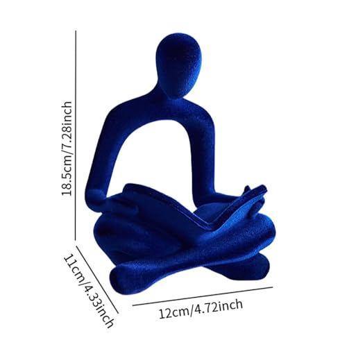 Baoblaze Abstract Thinker Figurine Sculpture and Retro Wall Collection for Office Bar Wedding Living Room Kitchen Home Decoration