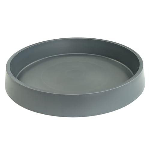 1 Pack Plant Saucer Tray for Ceramic Plastic Pots, 6 inch Plant Saucers for Indoors, Pot Saucers Trays, Flower Planter Water Drip Trays for Pots Base (6", Gray) - color: Gray, size: 6" (1 Pack)
