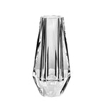 kitCom Flower Crystal Vase, 8.27 inches Modern Crystal Vase, Lead-Free Flower Vase, European Crafted for Table, Home Decoration, Wedding or Luxury Gifts, 8.27 x 3.94 x 3.94 Inches - size: 8.27 x 3.94 x 3.94 Inches