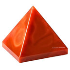 Amazing Gemstone Carnelian Pyramid Crystal Healing Stones - 2" Great Pyramid Figurine of Natural Stone Pyramid for Meditation, Reiki, Chakra Balancing and Crystal Pyramids Grid - color: Carnelian