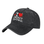 I Love Object Shows Caps for Men Object Shows Mens Baseball Hats - color: Black