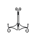 SVENJBB Black Iron Plate Stand, 10 Inch Plate Holder for Display, Small Metal Plate Display Stands for Cookbook, Picture Frame, Photo, Decorative Plates (10 Inch, 1 Pack)
