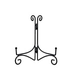 SVENJBB Black Iron Plate Stand, 10 Inch Plate Holder for Display, Small Metal Plate Display Stands for Cookbook, Picture Frame, Photo, Decorative Plates (10 Inch, 1 Pack)