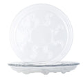 6 Pack Heavy Duty Clear Plastic Plant Saucer Sturdy Pot Tray Plant Trays Drip Trays for pots,Plate Water Catcher,Flower Pot Saucer Water Drainage Tray Floor Protector (16 inch) - size: 16 inch