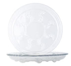 6 Pack Heavy Duty Clear Plastic Plant Saucer Sturdy Pot Tray Plant Trays Drip Trays for pots,Plate Water Catcher,Flower Pot Saucer Water Drainage Tray Floor Protector (16 inch) - size: 16 inch