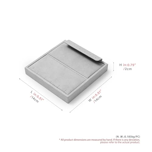 Oirlv Microfiber Jewelry Display Storage Tray Modular Jewelry Display Tray - style: P13507