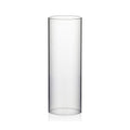 WGVI Hurricane Candle Holder Sleeve, Wide 3.5", Height 10", Clear Glass Cylinder Candleholder, Chimney Tube, Open Ended Candle Shade, 1 Piece - size: 3.5"x10"H