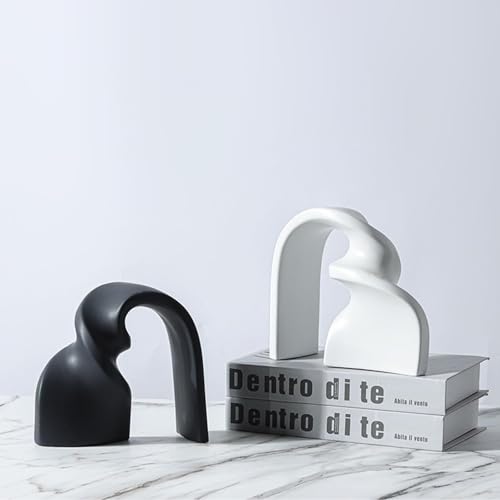 Cool Stuff to Put on Shelves Abstract Art Sculpture Decoration Decoration Living Room for Bedroom Table Decoration Office Apartment Sculptures and Statues Decor Room Decor Aesthetic(Black) - color: Black