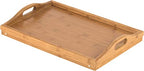 Home-It Bed Table Tray with Folding Legs - Bamboo Breakfast Tray with Handles for Bed, Sofa, Eating and Laptops, Snacking and Working