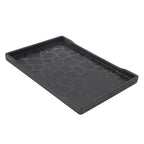 Decorative Tray, Modern Minimalist Tray for Bathroom (Black)