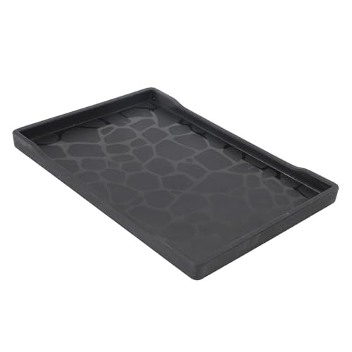 Decorative Tray, Modern Minimalist Tray for Bathroom (Black)