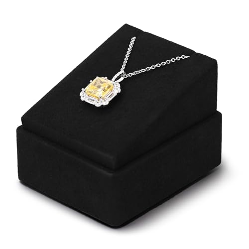 Microfiber Jewelry Pendant Display Stand Jewelry Necklace Organizer Display Stand (Black) - size: 2.36" x 2.83" x 2.17"