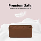 DGAZ Silk Purse Organizer Insert For Hermes Kelly Danse 22 bag，Silky Smooth Bag Organizer，Luxury Handbag & Tote Shaper（Gold，22） - color: Gold