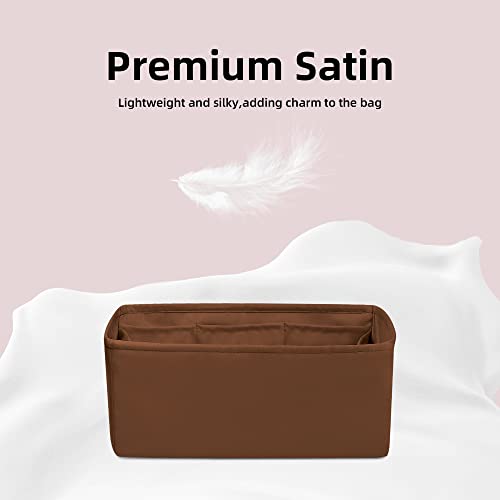 DGAZ Silk Purse Organizer Insert For Hermes Kelly Danse 22 bag，Silky Smooth Bag Organizer，Luxury Handbag & Tote Shaper（Gold，22） - color: Gold