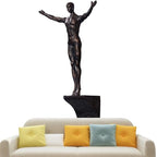 Climbing Man Wall Sculpture – Resin Decor Figure, Modern Art Accent, Black Home Ornament | Unique 3D Hanging Statue Piece, Artistic Abstract Wall Decoration Setup Living Room Bedroom Workplace Design - size: diving, style: Black