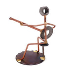Banjo Collectible Handmade Metal Art Figurine, Desk Accessories, Trophy, Office Décor, Musical Instrument