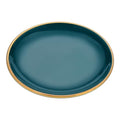 VanEnjoy 5.3 Inch Jewelry Dish Tray Small Jewelry Tray for Women Green Ceramic Trinket Dish Catch All Tray for Ring Earring Necklace Bracelet Key - color: Green