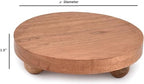 NIRMAN Display Stands Acacia Wood Farmhouse Decorative , Distressed Finish for Indoor Rustic Decorative Display Stand for Kitchen Counter Décor ( 4" x 4" x 1.5") (Set of 2)