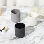 Minimalist Cylindrical Candle Cup, Clean Lines, Enhances Space Exquisiteness(Grey150ml 6.2x6.2x7cm) - size: Grey150ml 6.2x6.2x7cm