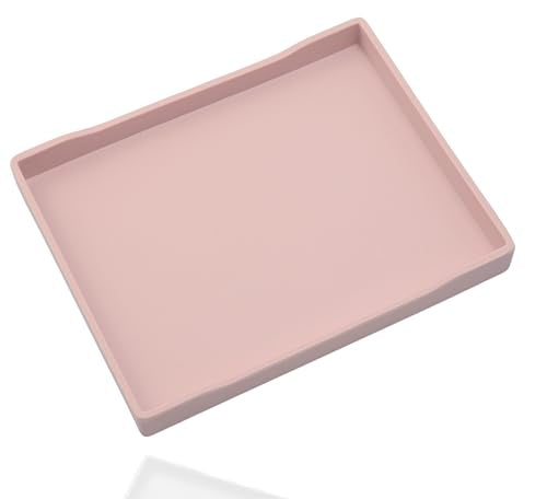 Pink Serving Tray (13.5 x 9.6 inch) for Serving Accessory, Spa, Coffee, Drinks, Cupcake Stand, Party Supplies, Coffee Table Decor, Vanity & Buffet Display. - color: Pink-1 Tray, size: 13.5" x 9.6" x 0.9"