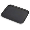 New Star Foodservice 25095 Restaurant Grade Non-Slip Tray, Plastic, Rubber Lined, Rectangular, 14-Inch x 18-Inch, Black - color: Black, size: 18" x 14" x 0.7"