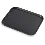 New Star Foodservice 25095 Restaurant Grade Non-Slip Tray, Plastic, Rubber Lined, Rectangular, 14-Inch x 18-Inch, Black - color: Black, size: 18" x 14" x 0.7"
