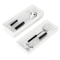 3 Pack White Large Size Plastic Drawer Organizer Tray Cutlery Utensil Makeups Drawer Organizers 15" X 6" - size: 3 Pack 15"x6" White Plastic