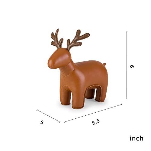 Zuny, Zuny Series Bookend Tan for Shelves, Office Decorative- Reindeer Miyo - color: Reindeer Miyo