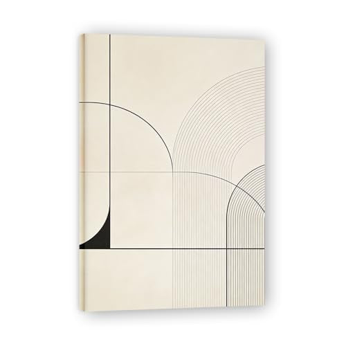 The Power Of MinimalismMinimalist Canvas Print: Negative Space Simplified Shapes Abstract Wall Art for Modern Home23.6x29.5in Framed - color: Framed, size: 23.6x29.5in